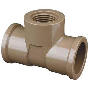 Tê PVC Soldável Com Rosca 90° 20mm Marrom Fortlev | Casa+Fácil ...