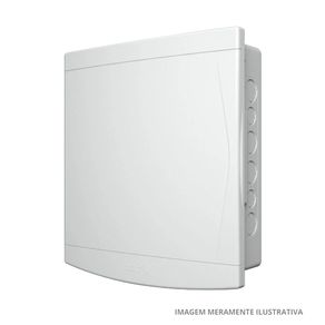 Quadro De Distribuição Embutir 18 A 24 Disjuntores Com Barramento Branco  Tigre