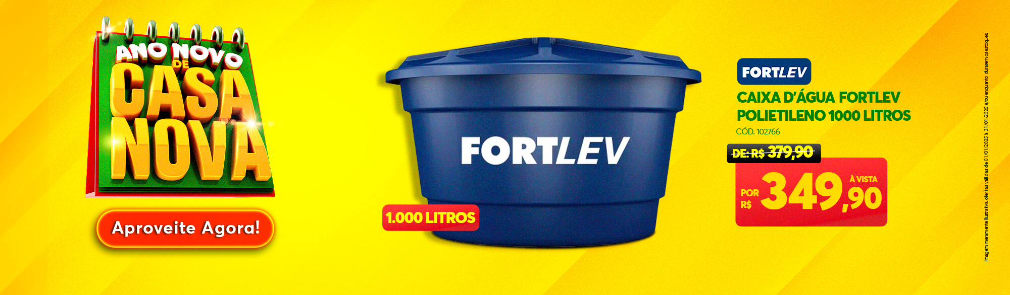 Caixa D'Água Fortlev 1000L