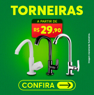 Torneiras a partir de R$29,90