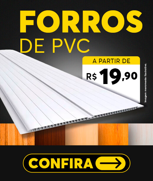 Forros PVC a partir de R$19,90