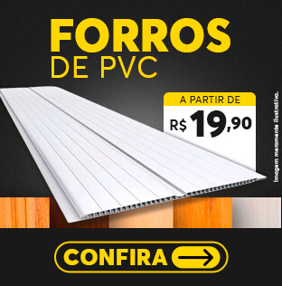 Forros PVC a partir de R$19,90