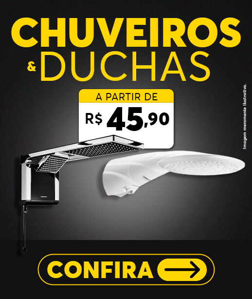 Duchas e Chuveiros a partir de R$45,90