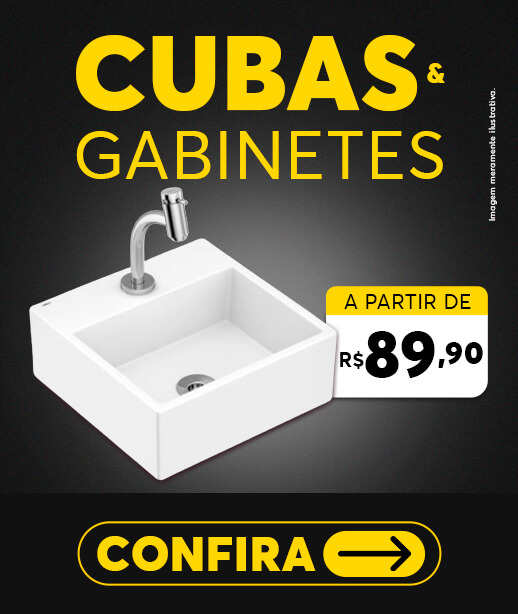 Cubas e Gabinetes a partir de R$89,90