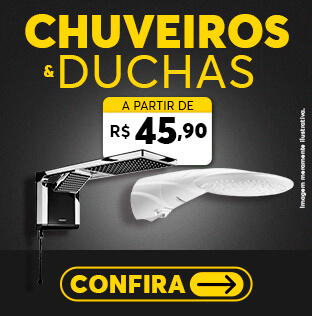 Duchas e Chuveiros a partir de R$45,90