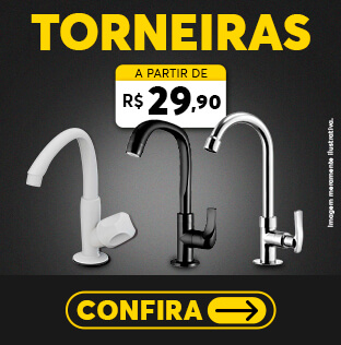 Torneiras a partir de R$29,90