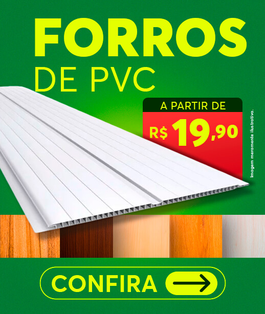 Forros PVC a partir de R$19,90