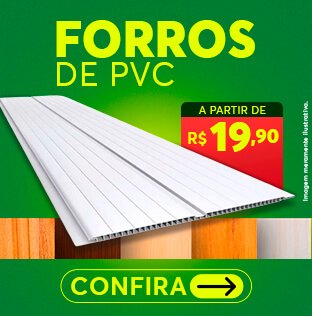 Forros PVC a partir de R$19,90