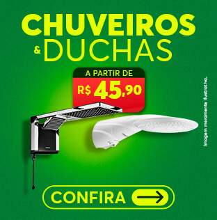 Duchas e Chuveiros a partir de R$45,90