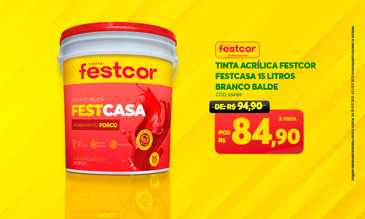 Tinta Acrílica Festcor Branca