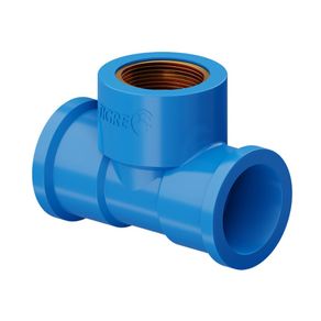 Tê PVC Soldável Com Rosca 90° 32mmx3/4