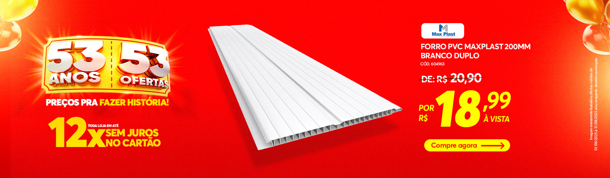 Forro PVC Maxplast