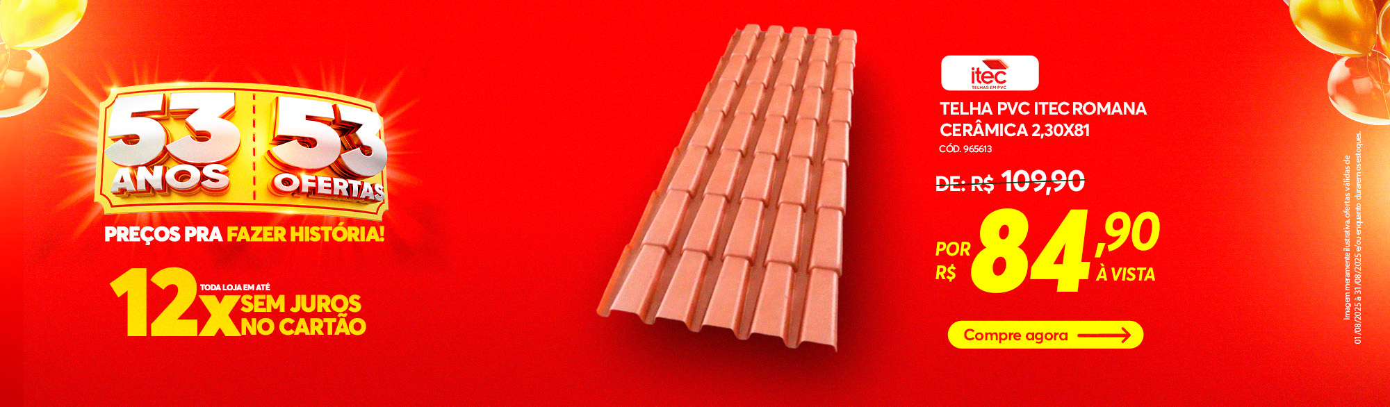 Telha PVC Itec