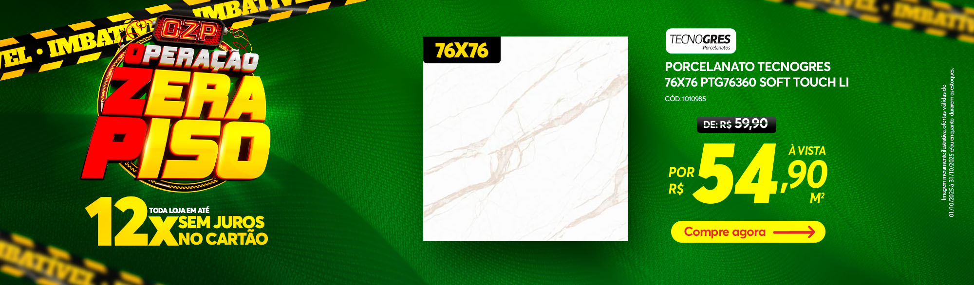 Porcelanato Tecnogres 76X76 Desk