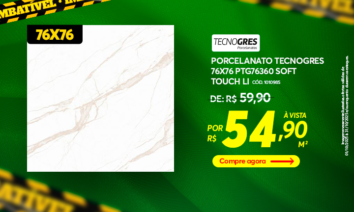 Porcelanato Tecnogres 76X76 Mob