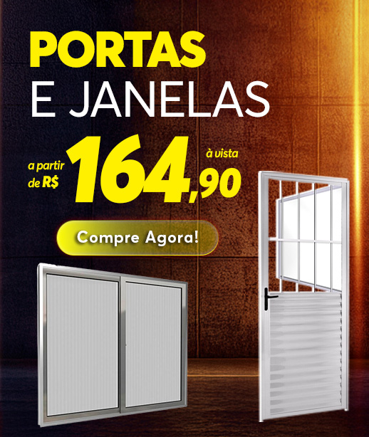 Esquadrias de Alumínio a partir de R$159,90