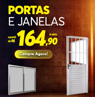 Esquadrias de Alumínio a partir de R$159,90