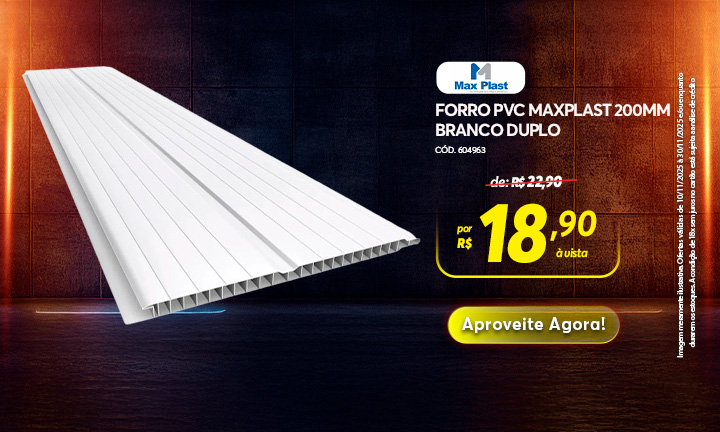 Forro PVC Maxplast Branco