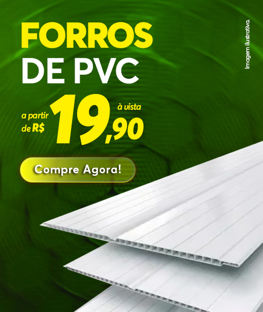 Forros PVC a partir de R$19,90
